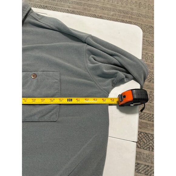 Patagonia Kamuela Grid Grey Fleece Button Up Long Sleeve Shirt 25490 Mens XXL - Picture 7 of 8